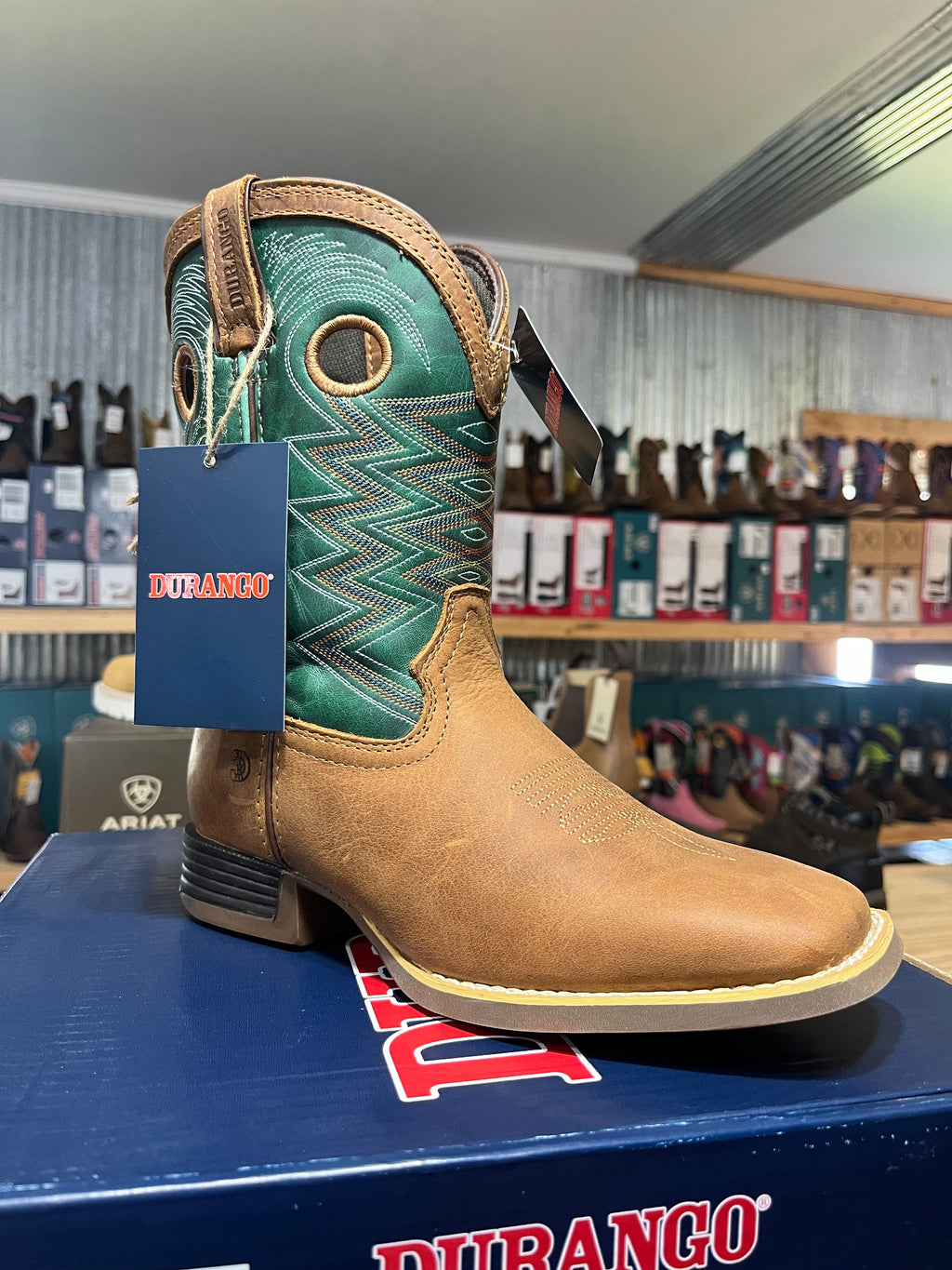 Durango Lil Rebel Pro Boot Kids' Wheat Teal – Cowboy Swagger