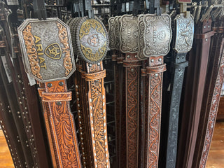 Men’s Cowboy belts western leather work and dress belts - Cowboy Swagger