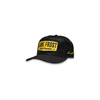 Lane Frost Coyote Black Western Cap with Yellow World Champion 1987 Patch