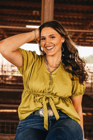 2Fly Co. Zesty Green Briar Western Top - Cowboy Swagger2Fly Co. Zesty Green Briar Western TopShirts & Tops