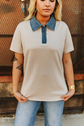 2Fly Women’s Brockton Collared Top – Dusty - Cowboy Swagger2Fly Women’s Brockton Collared Top – Dusty