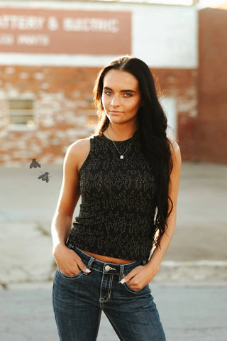2Fly Women’s Midnight Mesa Tank – Black - Cowboy Swagger2Fly Women’s Midnight Mesa Tank – Black