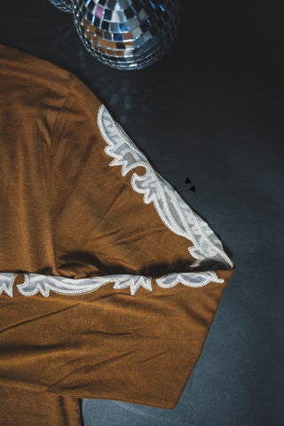 2Fly Women’s Pip’n Hot Long Sleeve Shirt Saddle - Cowboy Swagger2Fly Women’s Pip’n Hot Long Sleeve Shirt Saddle