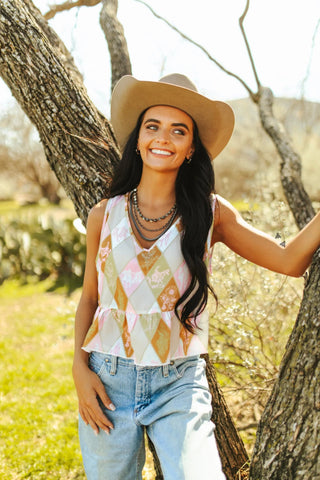 2Fly Women’s Preppy Pony Top - Cowboy Swagger2Fly Women’s Preppy Pony Top