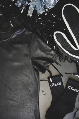 2Fly Women’s Swanky Leather Top – Midnight | Bold Western Elegance - Cowboy Swagger2Fly Women’s Swanky Leather Top – Midnight | Bold Western Elegance