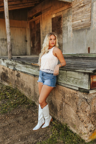 2Fly Women’s Sweet Stock Tank – Cloud - Cowboy Swagger2Fly Women’s Sweet Stock Tank – Cloud