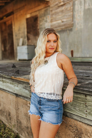 2Fly Women’s Sweet Stock Tank – Cloud - Cowboy Swagger2Fly Women’s Sweet Stock Tank – Cloud