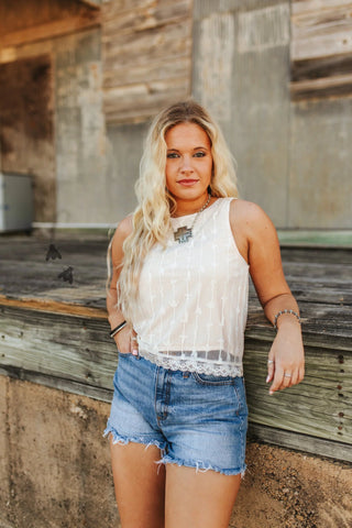 2Fly Women’s Sweet Stock Tank – Cloud - Cowboy Swagger2Fly Women’s Sweet Stock Tank – Cloud