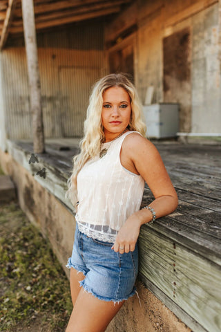 2Fly Women’s Sweet Stock Tank – Cloud - Cowboy Swagger2Fly Women’s Sweet Stock Tank – Cloud