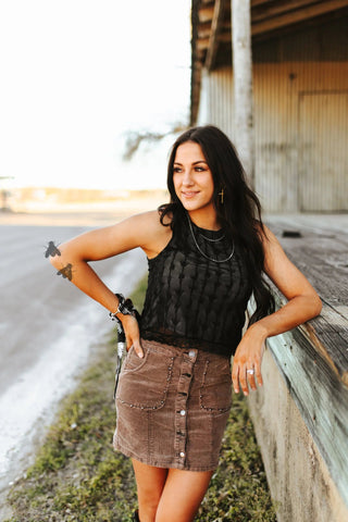 2Fly Women’s Sweet Stock Tank Midnight - Cowboy Swagger2Fly Women’s Sweet Stock Tank Midnight