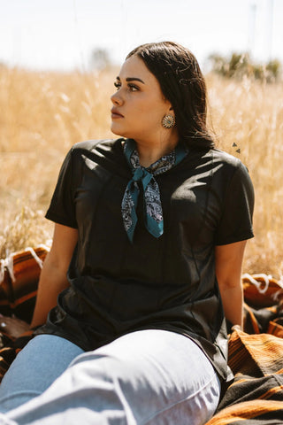 2Fly Women’s Walk The Line Top – Midnight Black | Sleek Western Style - Cowboy Swagger2Fly Women’s Walk The Line Top – Midnight Black | Sleek Western Style