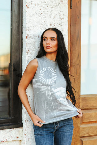 2Fly Women’s Windmill Ranch Tank - Cowboy Swagger2Fly Women’s Windmill Ranch Tank