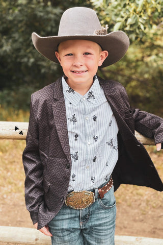 2Fly Youth Keep’em Cowboy Midnight Blazer - Cowboy Swagger2Fly Youth Keep’em Cowboy Midnight Blazer