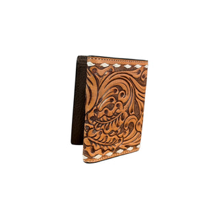 3D Belt Co. Men’s Aces Tooled Leather Trifold Wallet - Cowboy Swagger3D Belt Co. Men’s Aces Tooled Leather Trifold WalletWallets & Money Clips
