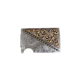 3D Belt Company Floral Tooled Multi Metal Utility Wallet - Cowboy Swagger3D Belt Company Floral Tooled Multi Metal Utility WalletWallets & Money Clips