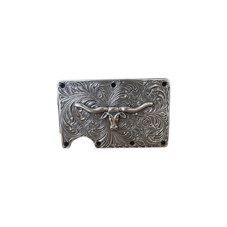 3D Belt Company Longhorn Skull Metal Utility Wallet - Cowboy Swagger3D Belt Company Longhorn Skull Metal Utility WalletWallets & Money Clips