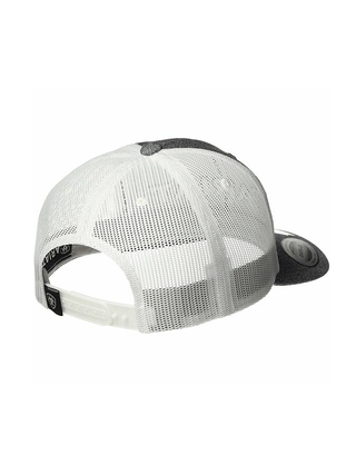 Ariat Men’s Grey Heather Cap with White Mesh Back and Red Shadow 3D Logo Embroidery – Snapback Style