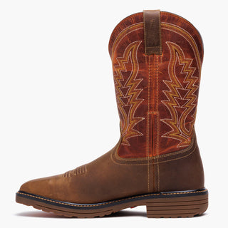 Durango Men’s WorkHorse Steel Toe Western Work Boots – Western Saddle & Rust