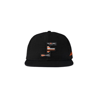 Lane Frost Tradition Black Western Trucker Cap with Embroidered F Logo