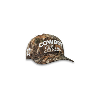 Cowboy Hustle Backwoods Realtree Camo Western Cap with Embroidered Logo