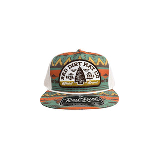 Red Dirt Hat Co. Aztec Arrowhead Patch Snapback Cap - Cowboy Swagger