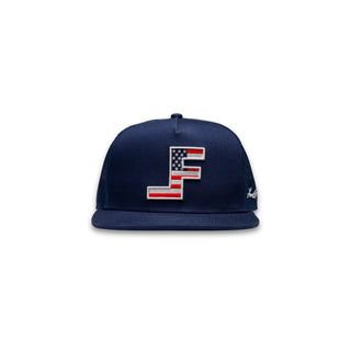 Lane Frost Brave Navy Blue American Flag Western Cap with Embroidered F Logo | Cowboy Swagger