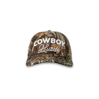 Cowboy Hustle Backwoods Realtree Camo Western Cap with Embroidered Logo