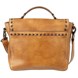 STS Bandera Dakota tan leather crossbody bag back view