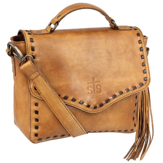     STS Bandera Dakota western crossbody bag with whipstitch detail