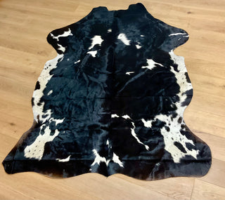 Black & White Speckled Cowhide Rug