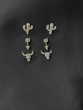 Blazin Roxx 3-Piece Earring Set