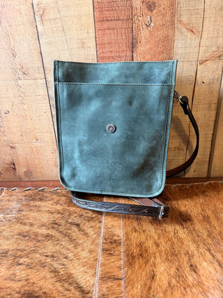 Angel Ranch Emerald Collection Crossbody– Green Western Leather Handbag - Cowboy SwaggerAngel Ranch Emerald Collection Crossbody– Green Western Leather Handbag