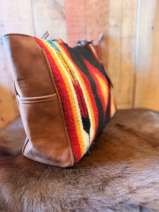 Angel Ranch Large Conceal Carry Shoulder Bag – Red Western Blanket & Leather | Style D330008597 - Cowboy SwaggerAngel Ranch Large Conceal Carry Shoulder Bag – Red Western Blanket & Leather | Style D330008597