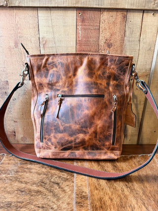 Angel Ranch Spotted Calf Hair Conceal Carry Crossbody Bag – Brown - Cowboy SwaggerAngel Ranch Spotted Calf Hair Conceal Carry Crossbody Bag – Brown