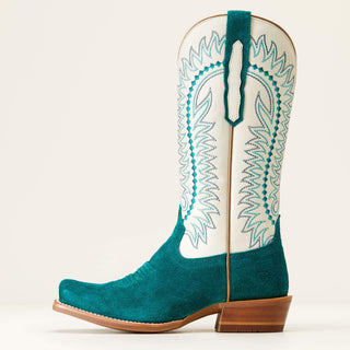 Ariat Boots Ariat Women's Derby Monroe Ancient Turquoise Roughout Western Boot