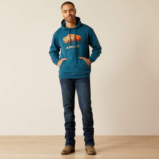 Ariat Bison Plains Hoodie Hydra Heather - Cowboy SwaggerAriat Bison Plains Hoodie Hydra HeatherMen's Shirts