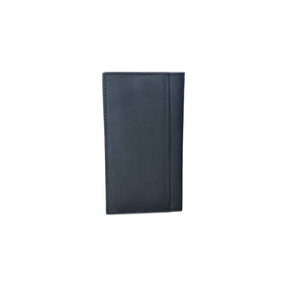 Ariat Black Leather Embossed Logo Rodeo Wallet, back view