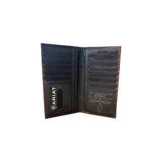 Ariat Boot Stitch Embroidered Leather Rodeo Wallet - Cowboy SwaggerAriat Boot Stitch Embroidered Leather Rodeo WalletWallets & Money Clips