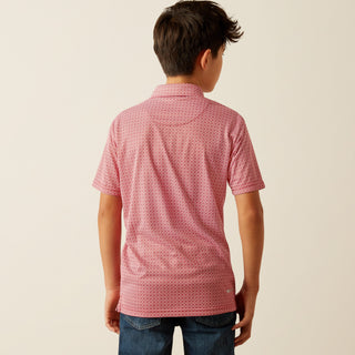 Ariat Boys All Over Print Polo Scooter Red - Cowboy SwaggerAriat Boys All Over Print Polo Scooter Red