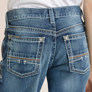 Ariat Boys’ B4 Relaxed Fit Jeans – Medium Wash Bootcut (10021160) - Cowboy SwaggerAriat Boys’ B4 Relaxed Fit Jeans – Medium Wash Bootcut (10021160)Boys