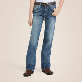 Ariat Boys’ B4 Relaxed Fit Jeans – Medium Wash Bootcut (10021160) - Cowboy SwaggerAriat Boys’ B4 Relaxed Fit Jeans – Medium Wash Bootcut (10021160)Boys
