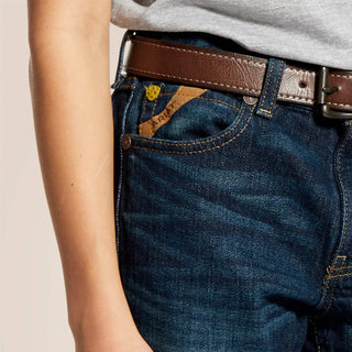 Ariat Boys’ B5 Slim Fit Straight Leg Jeans – Medium Wash (10023450) - Cowboy SwaggerAriat Boys’ B5 Slim Fit Straight Leg Jeans – Medium Wash (10023450)Boys