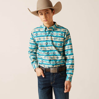 Ariat Boy’s Brent Classic Fit Shirt Sandshell - Cowboy SwaggerAriat Boy’s Brent Classic Fit Shirt Sandshell