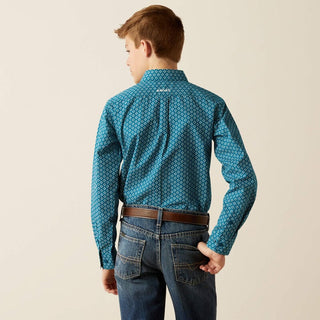 Ariat Boys Petey Classic Fit Shirt Dark Teal - Cowboy SwaggerAriat Boys Petey Classic Fit Shirt Dark TealBoys