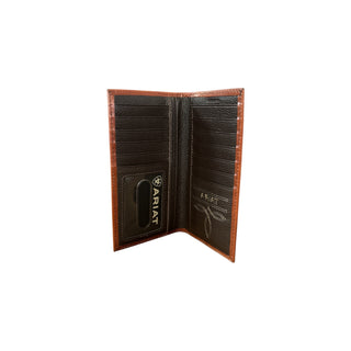 Ariat Diamond Embossed Leather Logo Rodeo Wallet - Cowboy SwaggerAriat Diamond Embossed Leather Logo Rodeo WalletWallets & Money Clips