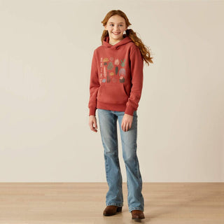 Ariat Girls Southwest Collection Hoodie Marsala - Cowboy SwaggerAriat Girls Southwest Collection Hoodie Marsala