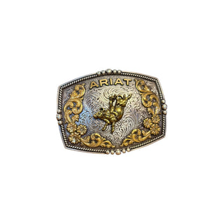Ariat Gold Bull Rider Western Belt Buckle - Cowboy SwaggerAriat Gold Bull Rider Western Belt BuckleBuckle