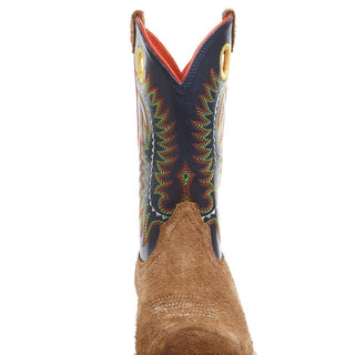 Ariat Kids Derby Monroe Tan Roughout and Inkwell Boot - Cowboy SwaggerAriat Kids Derby Monroe Tan Roughout and Inkwell Boot