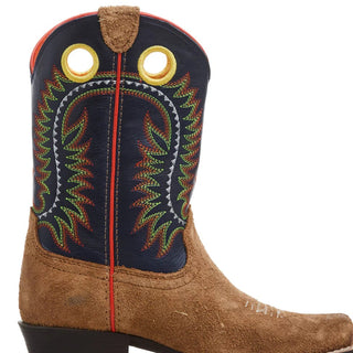 Ariat Kids Derby Monroe Tan Roughout and Inkwell Boot - Cowboy SwaggerAriat Kids Derby Monroe Tan Roughout and Inkwell Boot