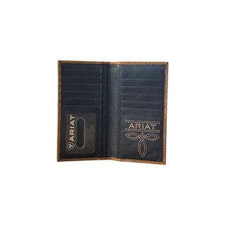 Ariat Large Embossed Logo Leather Rodeo Wallet - Cowboy SwaggerAriat Large Embossed Logo Leather Rodeo WalletWallets & Money Clips